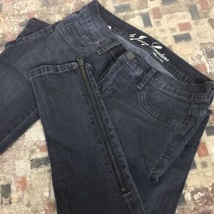 Juicy Couture Washed Black Skinny Jeans :: Size S